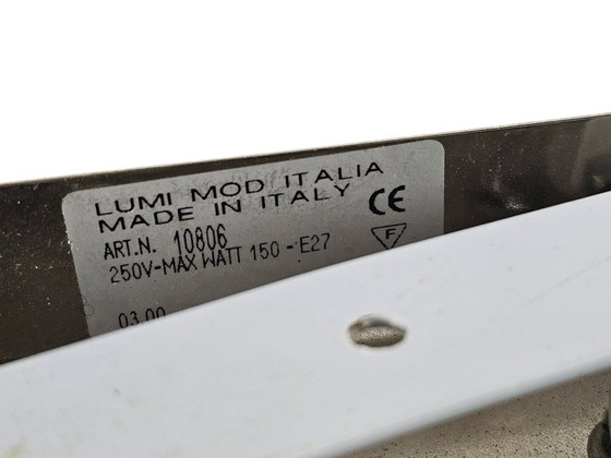 Image 1 of Lumi Moda - vetro satinato - lampada a sospensione - Made in Italy - anni '80