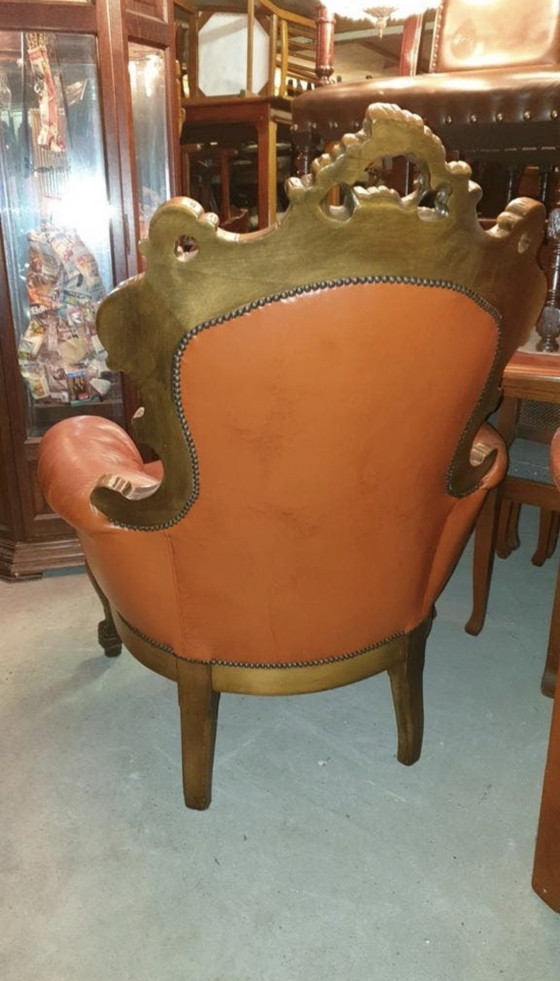 Image 1 of Italiaanse barok fauteuil 