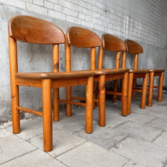 Image 1 of Conjunto de comedor de pino - 4 sillas + mesa - Daumiller