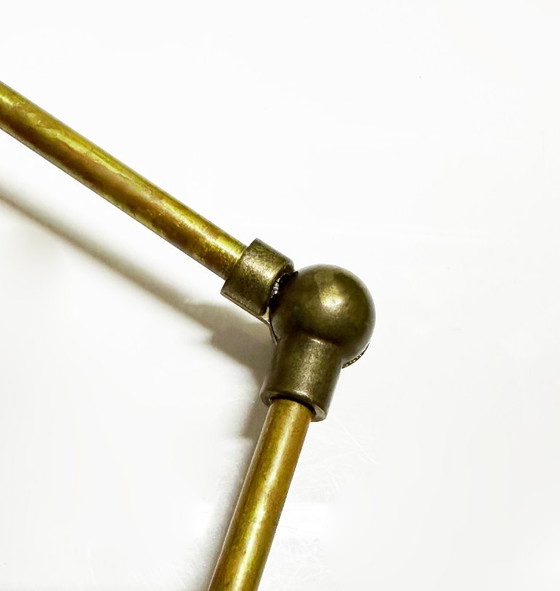 Aplique de pared articulado Diabolo en latón y hierro lacado, diseño de los años 50. – Metal, Brass (photo 6 of 9)