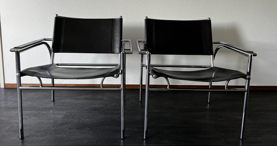 Image 1 of 2x Lounge Chairs By Gerard Vollenbrock