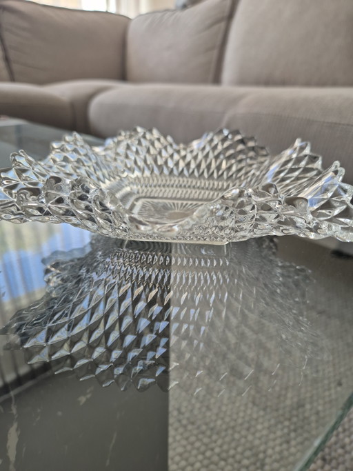 Diamantgeschliffene Bonboniere – schalen, Glass