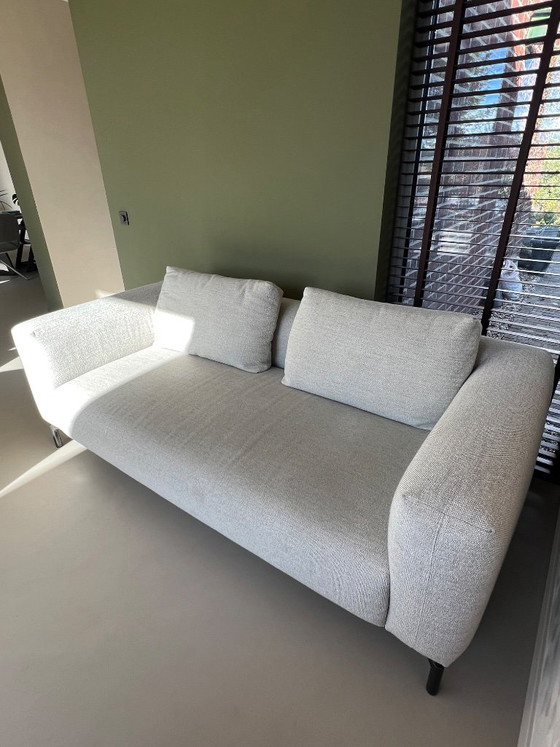 Pode 2-Sitzer Sofa, hellgrauer Textilbezug, 2 Sitzer Sofas, Stoff, Metall, Modern (Foto 8 von 15)