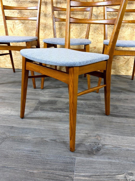 Image 1 of 4 sedie da pranzo anni '60/'70, design danese moderno di metà secolo.