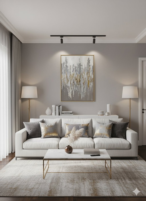 Quadro d'arredo materico 3D. Arredo soggiorno moderno minimal elegante 