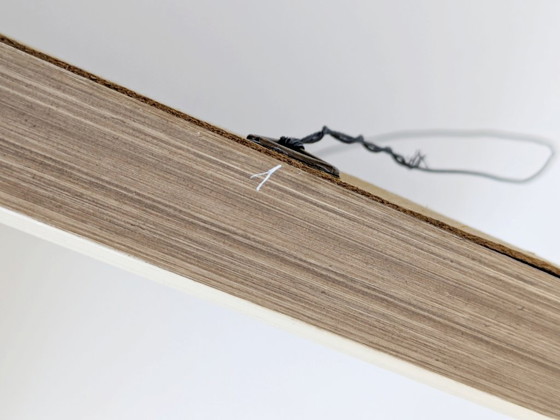 Image 1 of Ricamo vintage incorniciato con scena di giardino primaverile, arazzo da parete per arredamento in stile cottage.