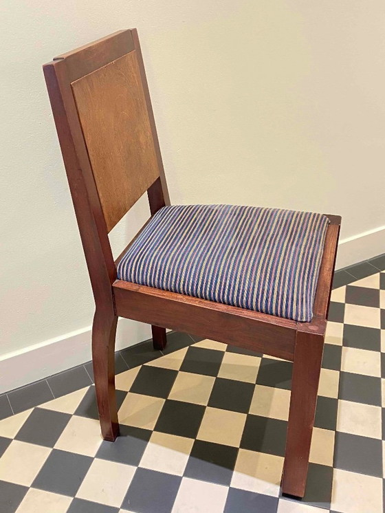 Image 1 of Is this one of the most beautiful stools ever? Let me know... - Art Deco Hague School-Style Chairs and Ottoman