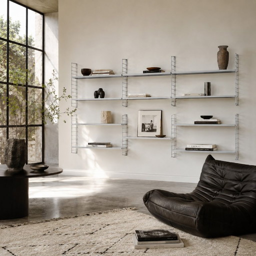 Mid-Century XXL Metal Tomado Shelving Wall Unit Dutch Design – wandrek, Vintage