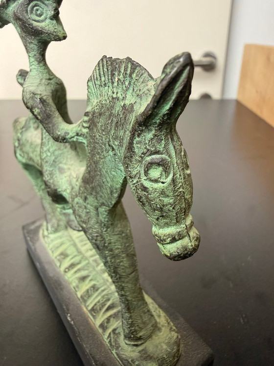 Warrior On Horseback – Sculpture, Bronze, Stone (photo 6 of 7)
