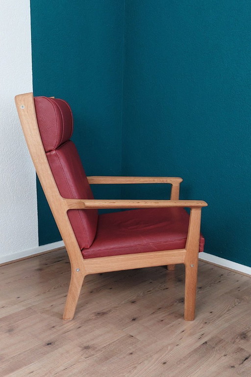 Hans Wegner GE 265 Hight Back lounge Chair for Getama.