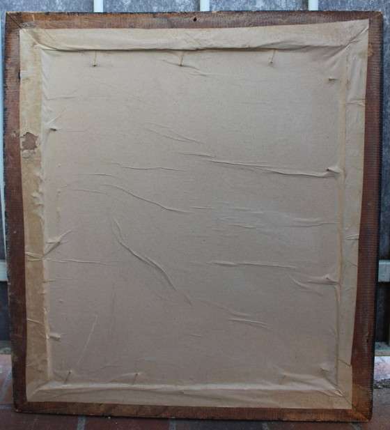 Image 1 of 1970s Cubist Oil Painting