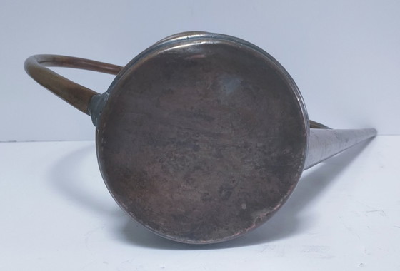 Image 1 of arrosoir cuivre grande anse courbe vintage