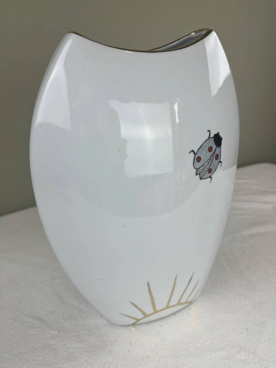 Vaso in porcellana dipinto a mano – Vasi, Porcelain, Gold, Art Deco (photo 8 of 10)