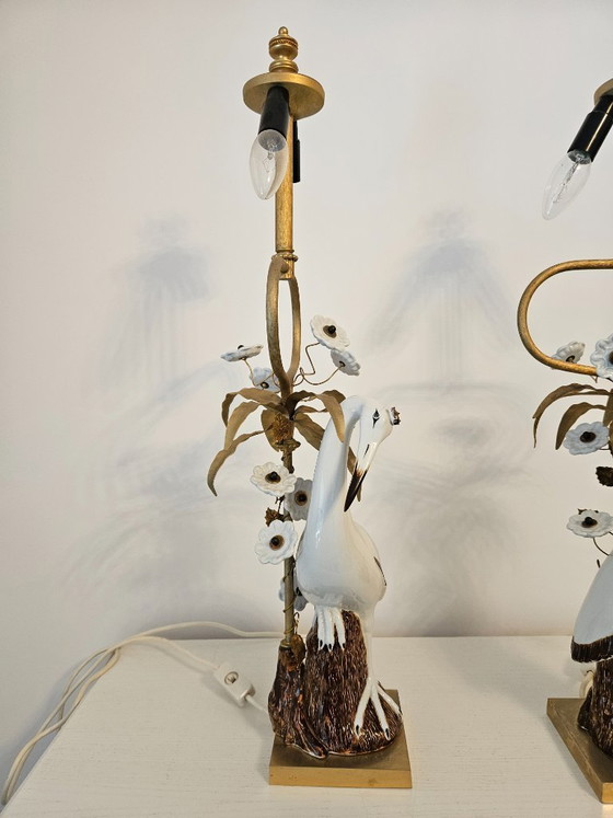 Image 1 of Lamps/vintage, a pair of unique Mangani lamps,Italy, 1960s/1970s.