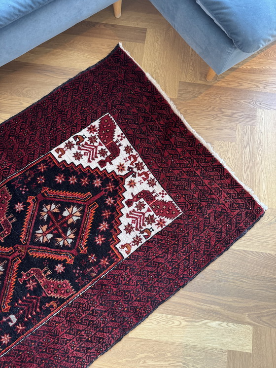 Image 1 of Tapis persan vintage noué à la main 200x100cm
