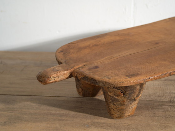 Antique pine wood side table, Central Europe, circa 1900, Coffee tables, Brown, Rustic (photo 14 of 21)