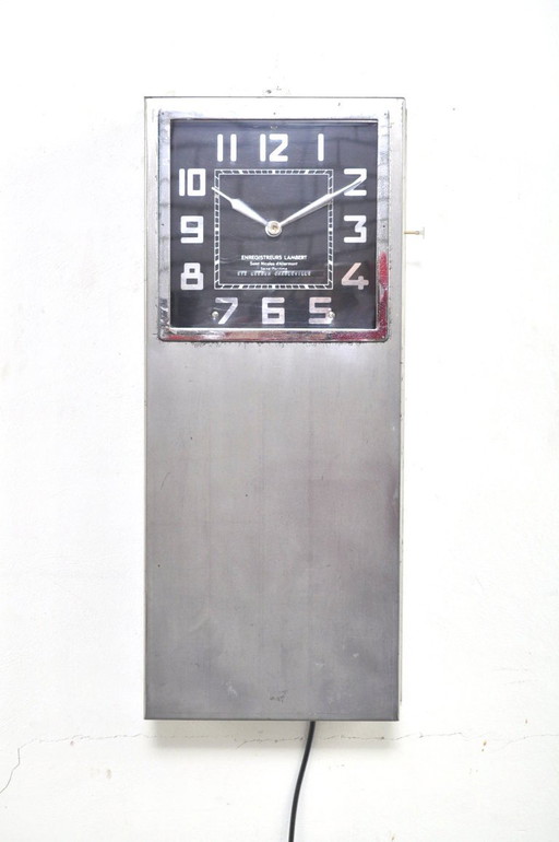 French clock by Enregistreurs Lambert, 1950s