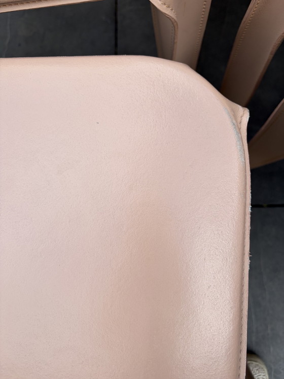 8 Sedie Vintage Arper Italy in Pelle Anni '80 – Sedie da pranzo, Leather (photo 11 of 13)