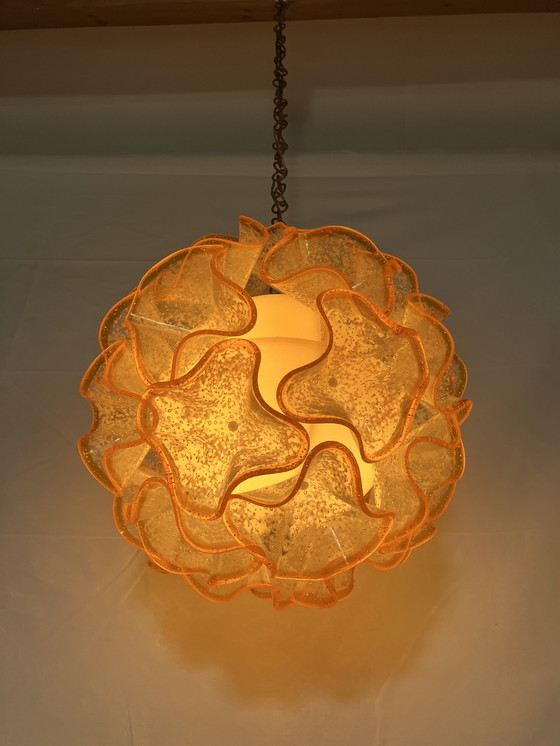 Image 1 of Lampada a sospensione italiana vintage con ciotole stampate in plastica