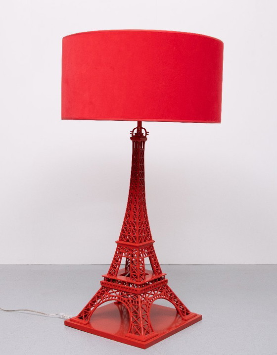 Image 1 of Magnifique lampe Tour Eiffel rouge extra large fabriquée par EICHHOLTZ