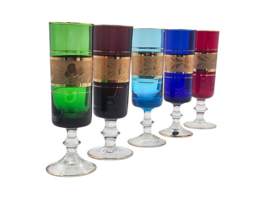 Image 1 of 5 Italiaanse vintage Champagne glazen