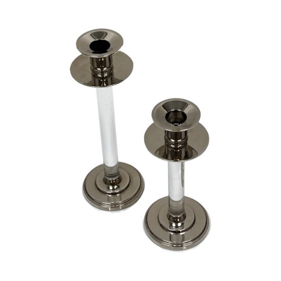 Image 1 of Par de candelabros Svenskt Tenn (diseñados por Estrid Ericson), Suecia, década de 1960.