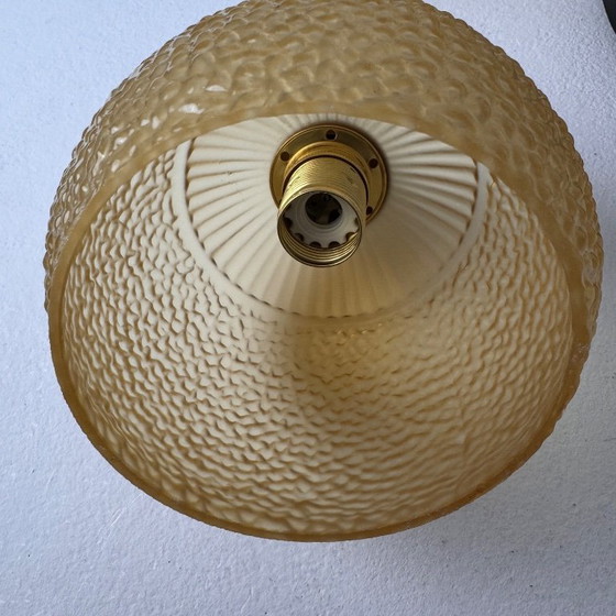 Lámpara de araña antigua de 4 luces con diseño de cascada – Lámparas de araña, Glass (photo 7 of 9)