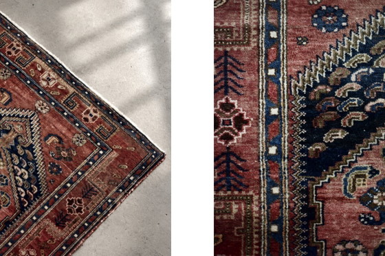 Tappeto Hamadan Kamse orientale vintage tessuto a mano dal Medio Oriente, anni '60 – Oggetti decorativi (photo 13 of 14)