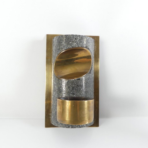 Saulo Sulitjelma Norway WAND KERZENHALTER Brutalismus 60er Jahre