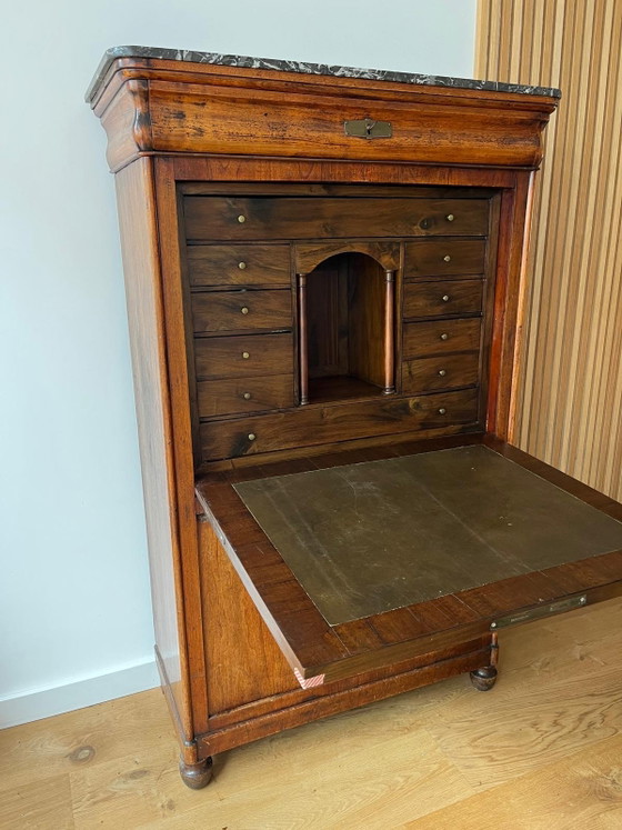 Secrétaire / Cabinet Allemand Antique 1800 – Bureaux, Wood (photo 6 of 8)