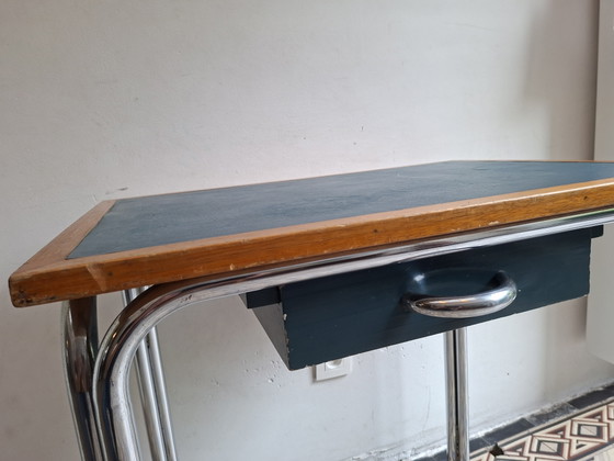 Petit Bureaux Vert, Années Cinquante – Metal, Wood (photo 4 of 9)