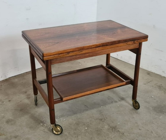 Image 1 of Mid - Century rosewood trolley by Kurt Østervig.