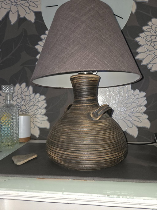 Vintige Tischlampe Keramik 1960er