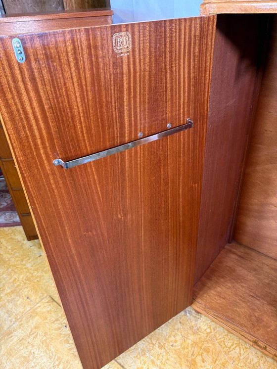 Image 1 of Mid-Century Retro Vintage Oak Compactum Gentleman’s Wardrobe by G Plan E. Gomme c.1950–1960   Gold Stamp • Space-Saving Design •