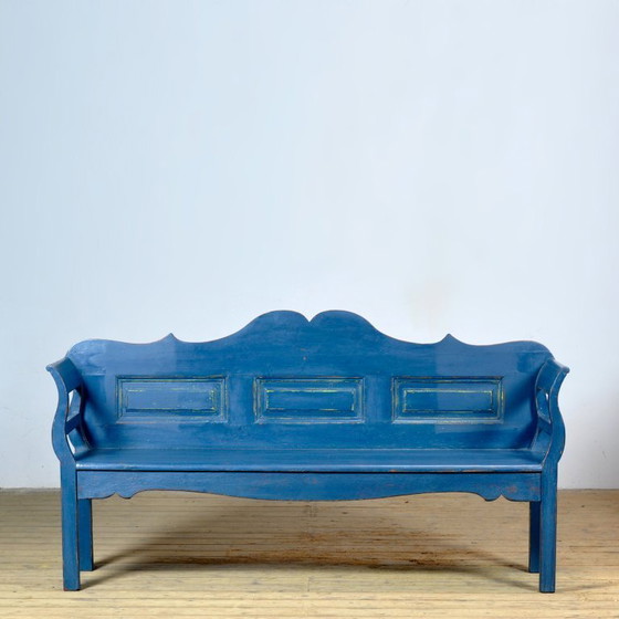 Image 1 of Antique pine bench, 1900s