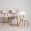 Vintage white chairs (c.1960). Set of three pieces #1 – Side chairs (photo 10 of 10)