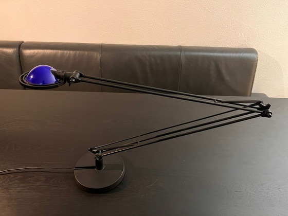 Image 1 of Luceplan Berenice D12 – Design door Rizzatto & Meda – verstelbare blauwe kap