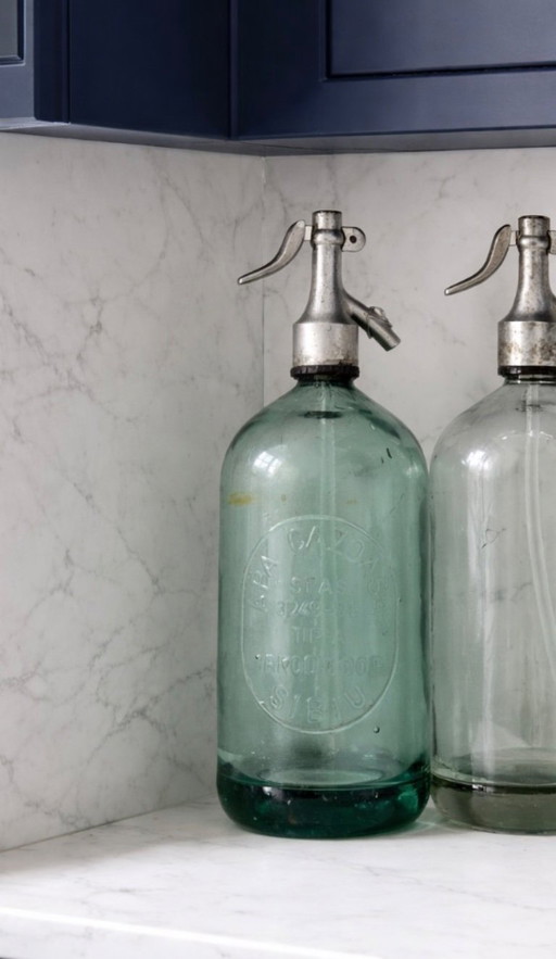 Siphon ancien turquoise