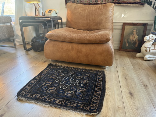 Antique Caucasian textile object (ca. 1900–1930) Hand-knotted | wool on wool | 68 × 63 cm