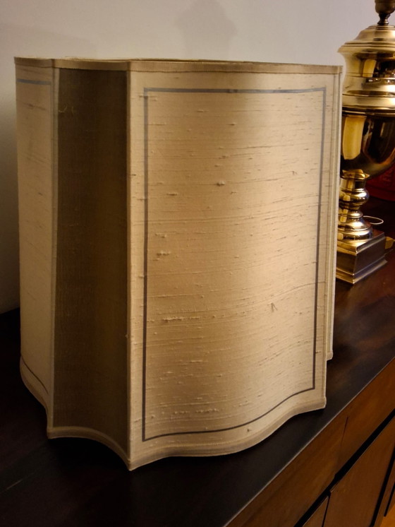 Image 1 of Vintage massief messing tafellamp jaren 50