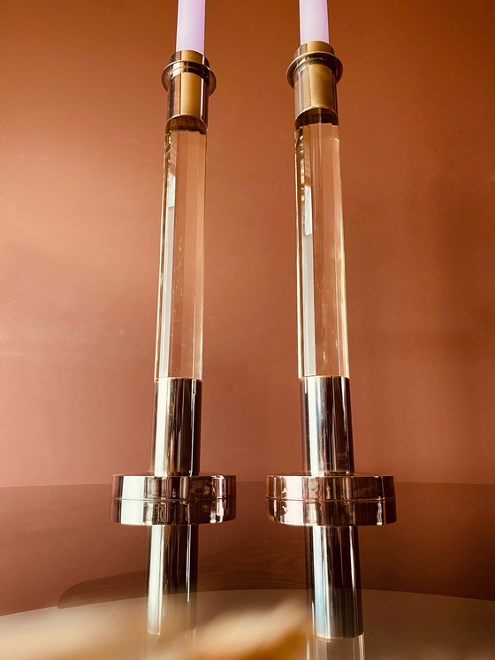 Image 1 of Set of Luxury XL Fink Candlesticks