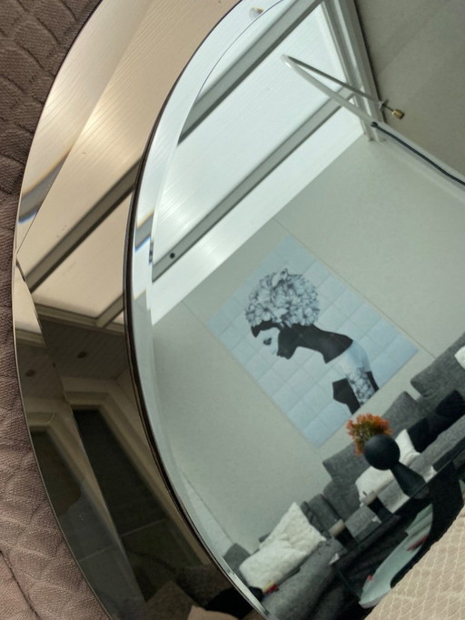 Vintage designer mirror by Lupi Cristal Luxor