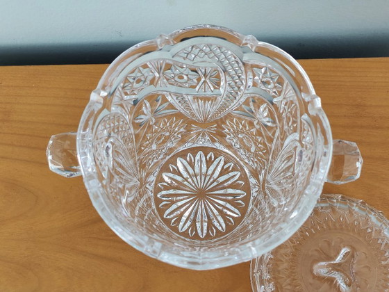 Image 1 of Seau à glaçons en verre travaillé