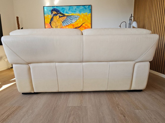 Roche Bobois 2 + 2½ dikke beige leren banken – Leer (photo 5 of 9)