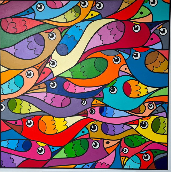 Image 1 of Oiseau en mouvement - Art moderne - Franklin van Dam