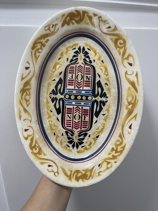 Plate/bowl Petrus Regout & Co oil factories Calvé Delft