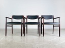 3x Arne Vodder Midcentury Stuhl P. Olsen Sibast Palisander danish