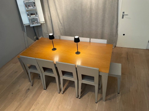 Piet Hein Eek Tafel + 8 Stoelen!! – eetkamerset, Aluminium (photo 2 of 9)