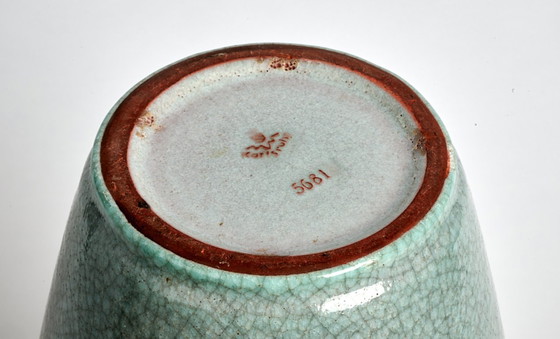 Image 1 of Raro jarrón de suelo de cerámica craquelada de gran tamaño para Karlsruhe Majolica