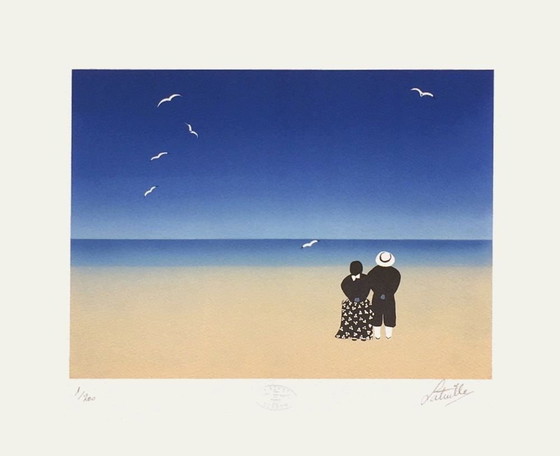 Image 1 of Francis LATREILLE The Lovers Signed lithograph 1995